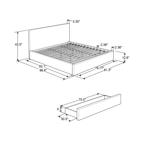 Barclay Upholstered Storage Bed & Reviews AllModern